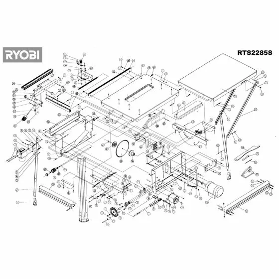 Ryobi 990R Spare Parts List Type: 1000014423